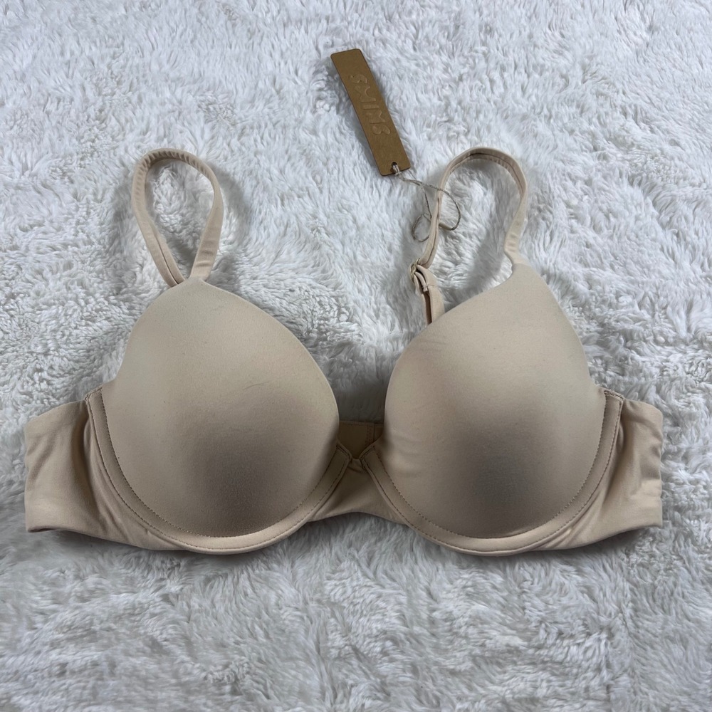 Skims Women's Fits Everybody T-Shirt Bra Sand Underwire Size 34A BR-TSH-2023 NEW